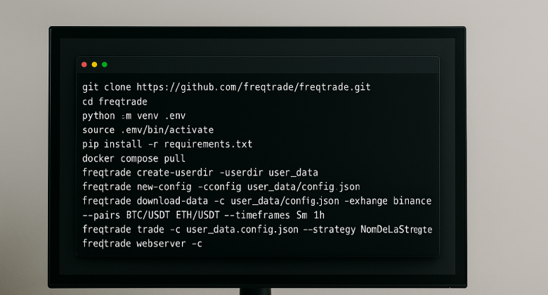 Freqtrade : Guide complet des commandes terminal