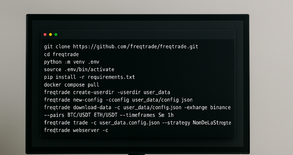 Freqtrade : Guide complet des commandes terminal